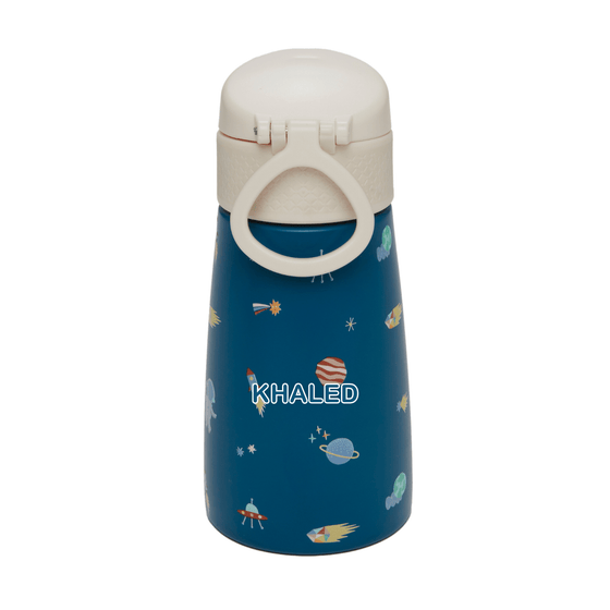 Personalised Cosmic Explorer Stainless Steel Water Bottle, 350 ML