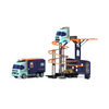 Super Transformer Construction Truck | 2in1 - Truck & Track Set, 6 Cars and Sign Boards included - My Little Thieves