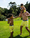 Kids Colour Changing Swim Shorts - Jungle