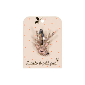Elegant Gold Deer Hair Clip