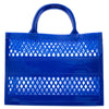 Personalized Electric Blue Jelly Beach Bag