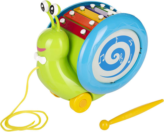 Musical Snail Pull Along Toy - My Little Thieves