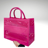 Personalized Fushia Jelly Beach Bag