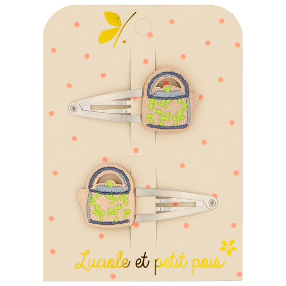 Tea pot hair clips (pair)