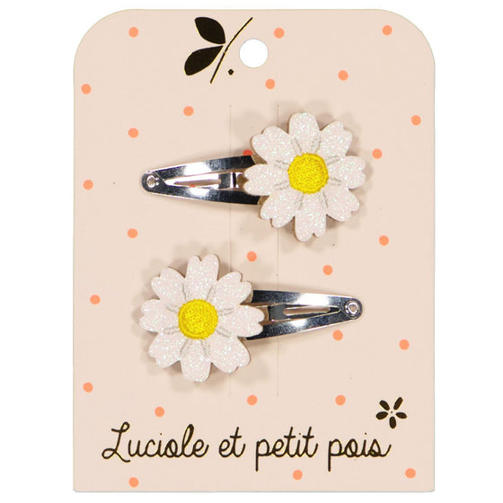 Daisy hair clips (pair)