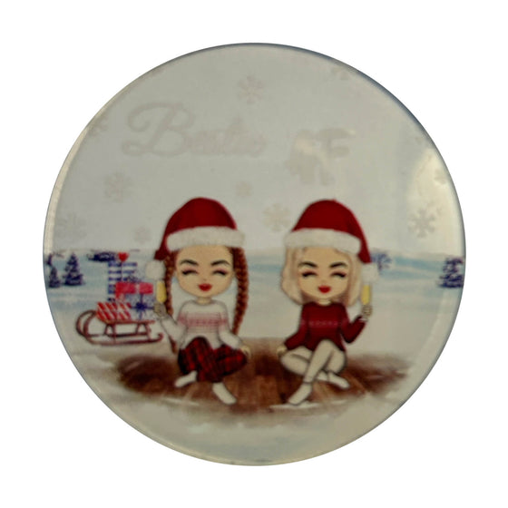 Personalized Acryllic Christmas Friends Holiday Ornament Bauble