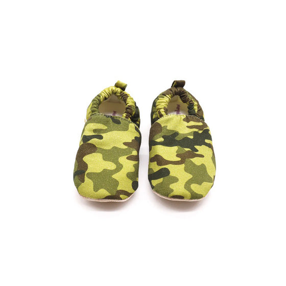 Non-Slip Morgedan’s Moccasins for Toddlers -Army