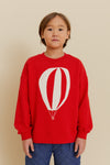 Hot Air Balloon Kid’s Sweatshirt - Red