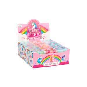 Unique Unicorns Mini Erasers - Display of 30
