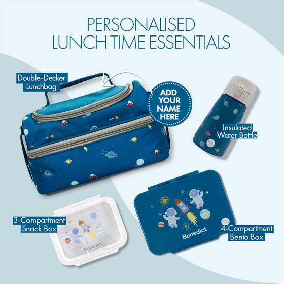 Personalised Cosmic Explorer Double-Decker Lunch Bag