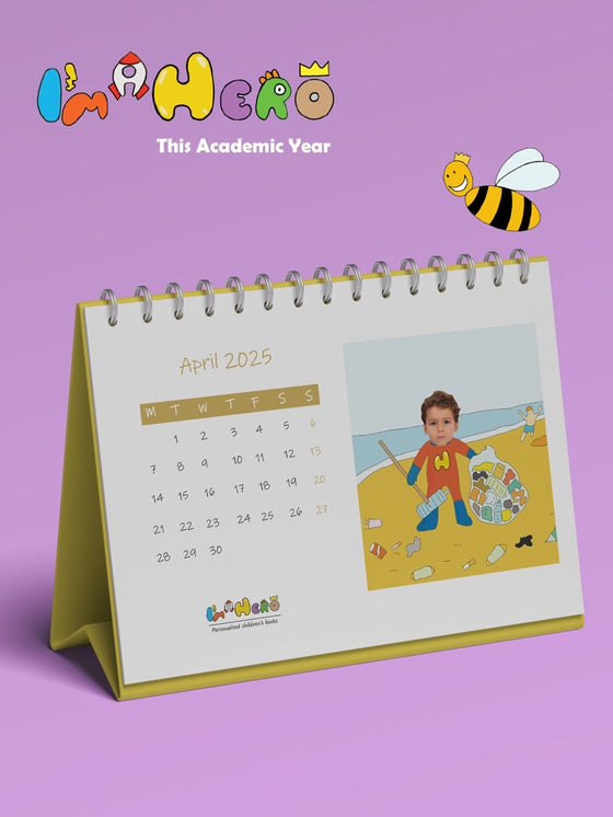 I'm a Hero Personalized Desk Academic Calendar from Sept 2024 - Aug 2025