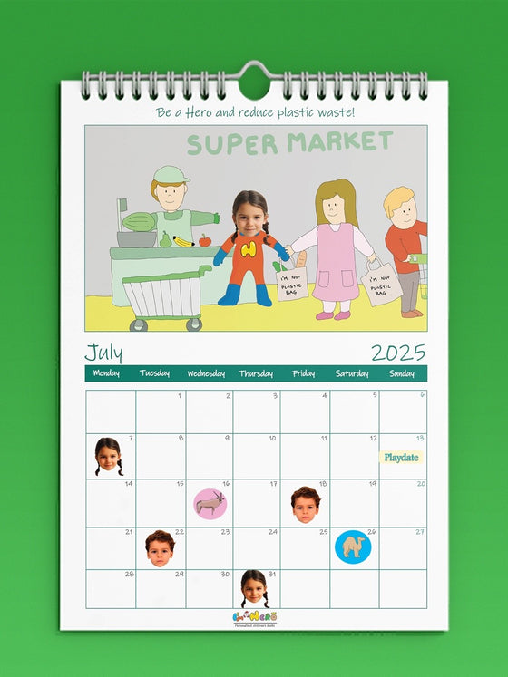 I'm a Hero Personalized Wall Academic Calendar - I'm a Hero in Dubai from Sep 24 to Aug 25