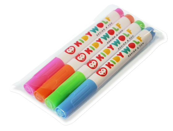 Fluorescent Markers - will glow up with the light of the tablet