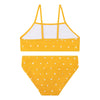 Orange Heart print Bikini Swimsuit