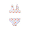 Flower Hearts Print  Girl Bikini Swimsuit