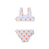 Flower Hearts Print  Girl Bikini Swimsuit