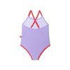 Purple Print  Girl Swimsuit