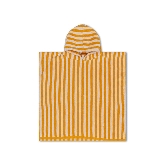 Yellow Striped Print  Poncho  Towel - 65 x 65 cm