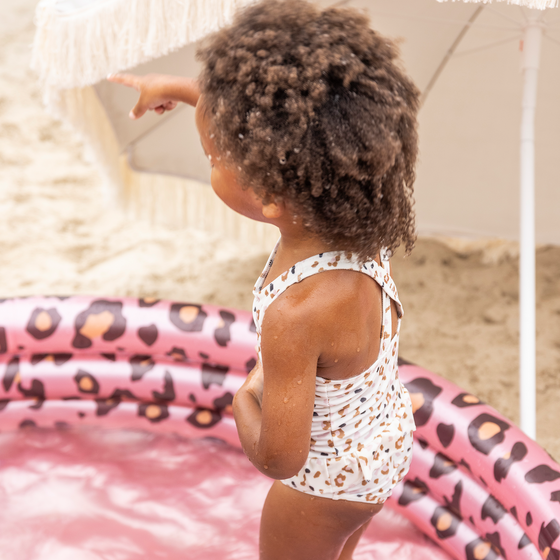 Khaki leopard print Swimsuit by Swim Essentials