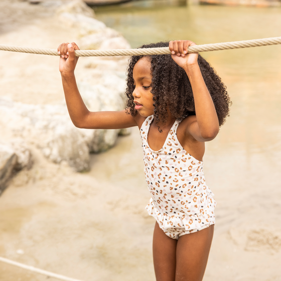 Khaki leopard print Swimsuit by Swim Essentials