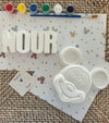 Personalized Plaster Name Kit + Big Character Party Favor