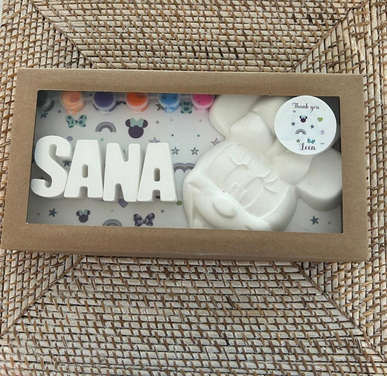 Personalized Plaster Name Kit + Big Character Party Favor