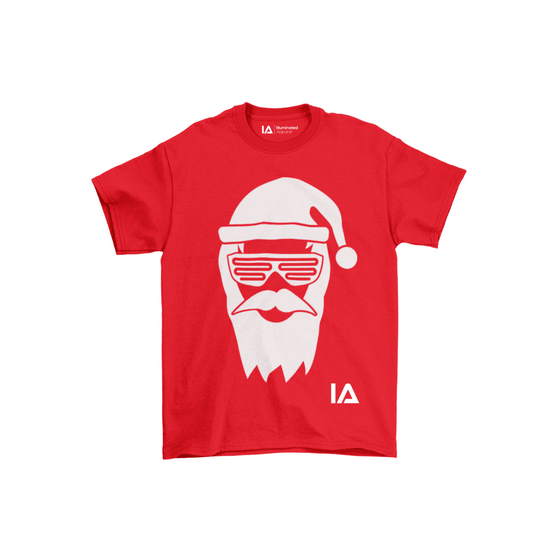 Santa Glow In The Dark Red T-shirt