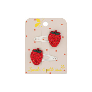 Elegant Fruit-Inspired Hair Clips - Handmade & Organic