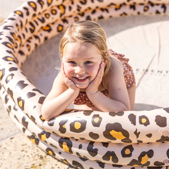 Beige Leopard Printed Children's Pool Inflatable 150cm