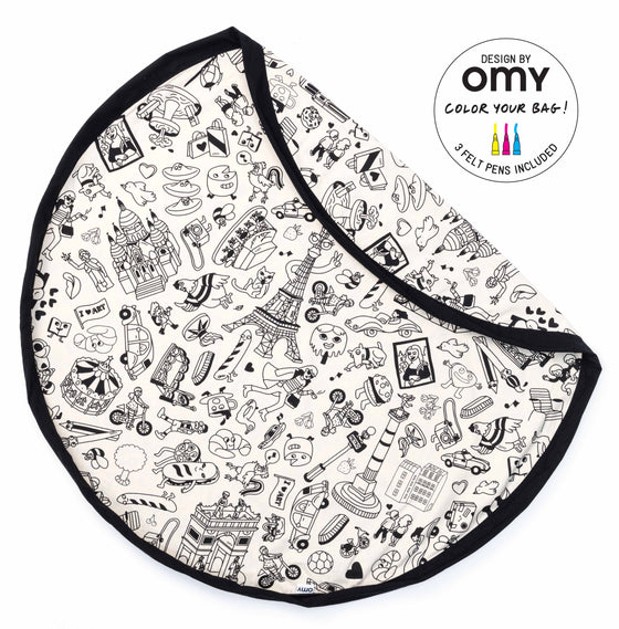 Toy Storage bag – OMY (incl coloring pencils)