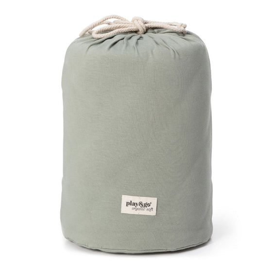 Organic Soft Baby Play Mat and Storage Bag  – Meadow Green