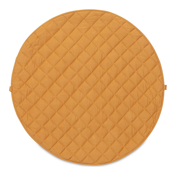 Organic Soft Baby Play Mat and Storage Bag  – Mustard Chai Tea