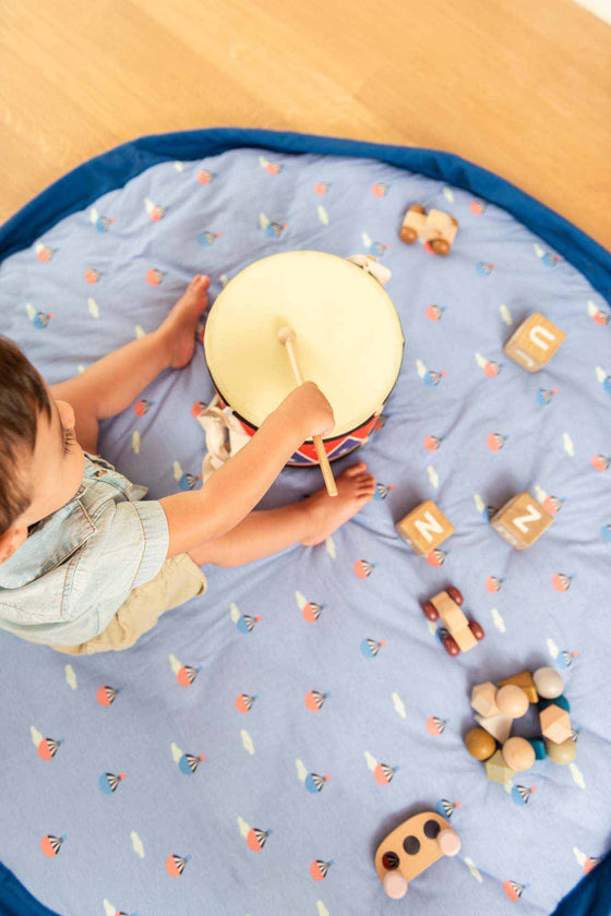 Soft Baby Play Mat and Storage Bag  – Air Balloon