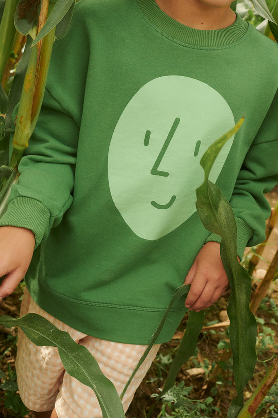 Potato Face Kid’s Sweatshirt - Green