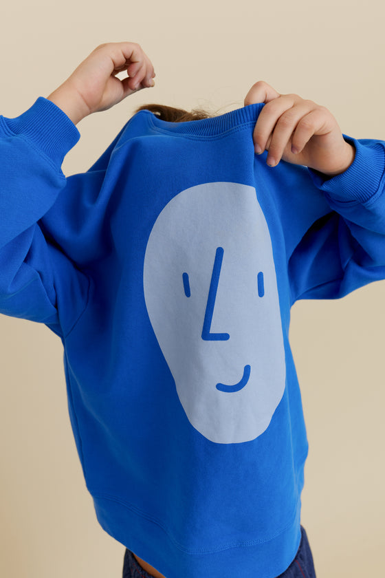 Potato Face Kid’s Sweatshirt - Blue