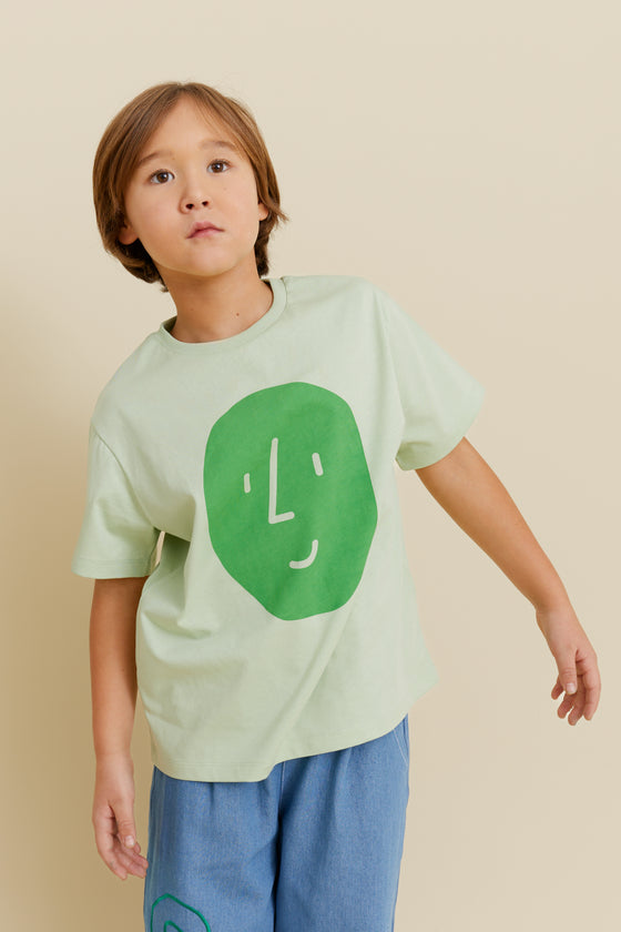 Potato Face Kid’s T-shirt - Light Green