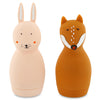 Bath toy squeezy animals - Mrs. Rabbit & Mr. Fox