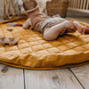 Organic Soft Baby Play Mat and Storage Bag  – Mustard Chai Tea