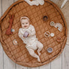 Organic Soft Baby Play Mat and Storage Bag  – Tawny Brown