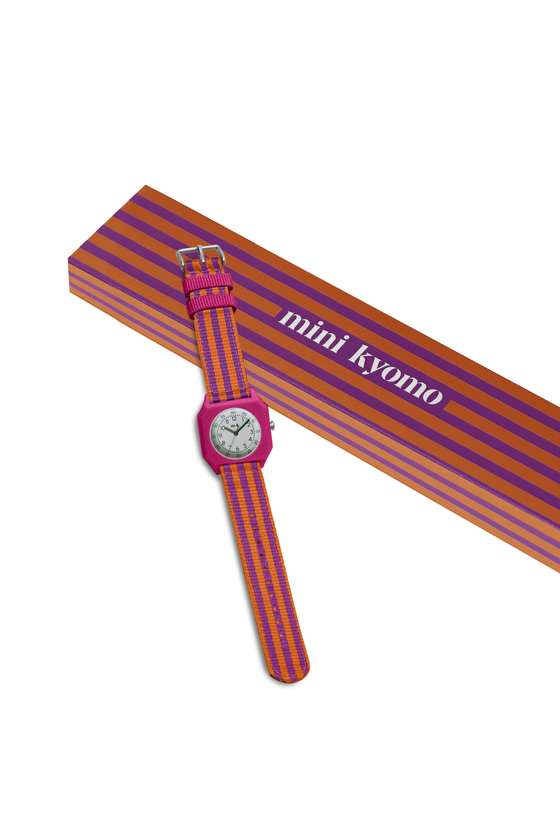 Mini Kyomo Ruby Papaya Eco Friendly Kids Watch- Fushia & Orange