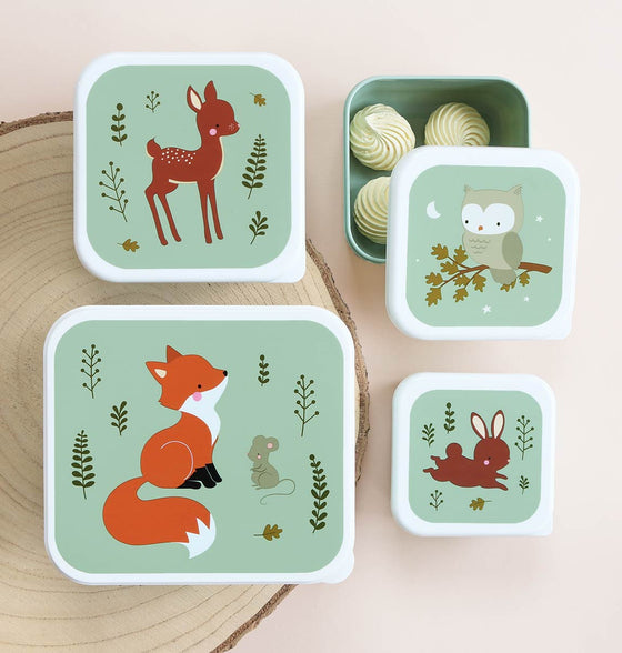 Lunch and Snack Box Set Forest Friends - Sage - My Little Thieves