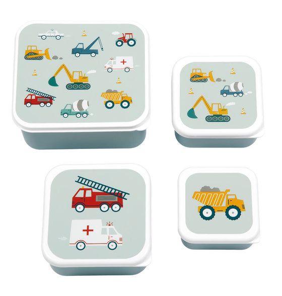 Lunch and Snack Box Set - Vehicles