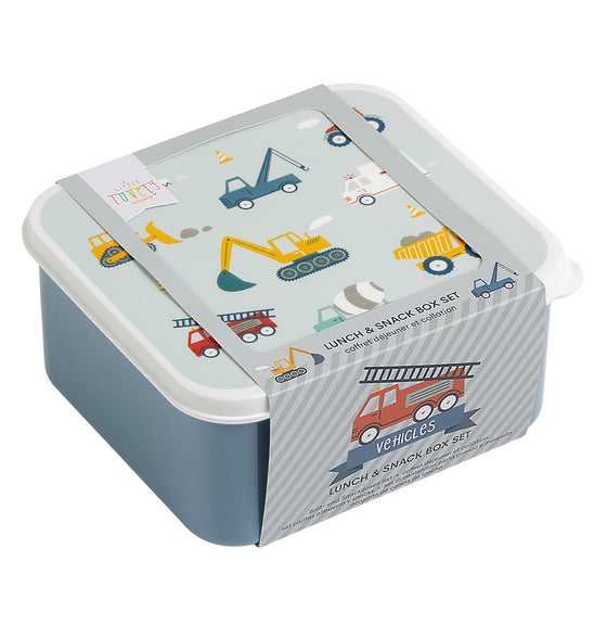 Lunch and Snack Box Set - Vehicles