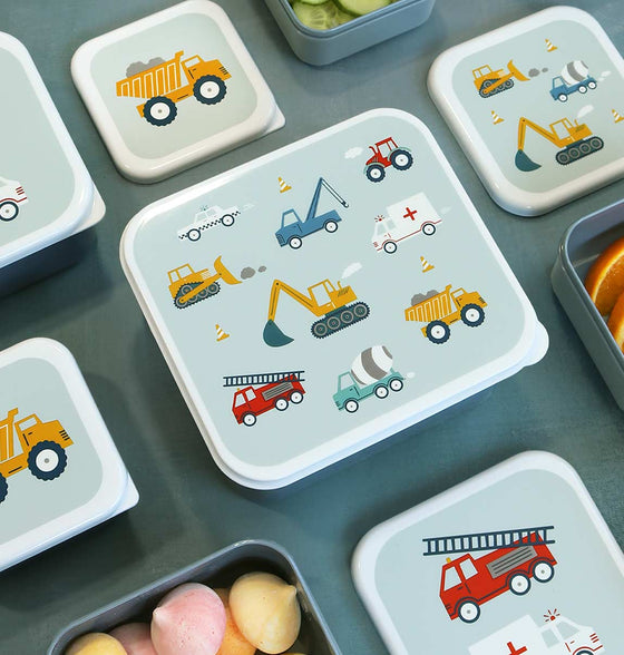 Lunch and Snack Box Set - Vehicles