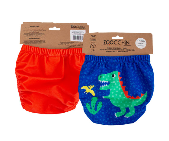 Knit Swim Diaper (2 Pc Set) - Dinosaur - My Little Thieves