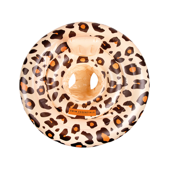 Beige Leopard printed Baby Swimseat -0-1 year