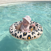 Beige Leopard printed Baby Swimseat -0-1 year