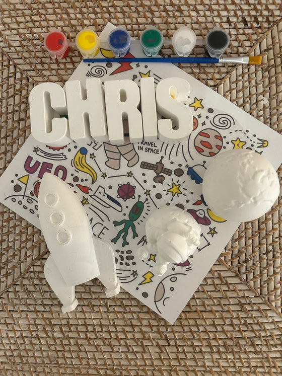 Personalized Plaster Name Kit + Big Character Party Favor