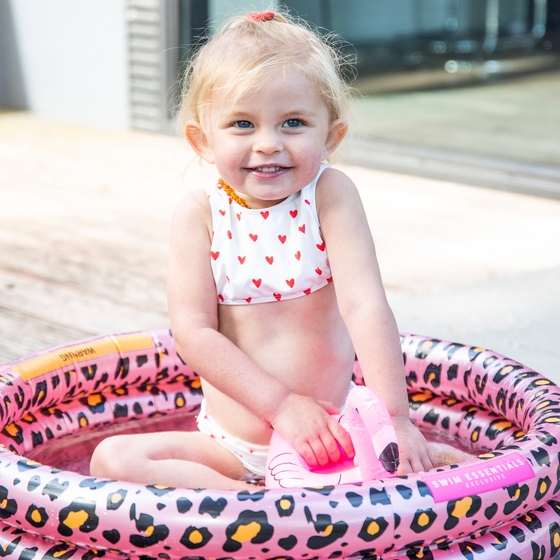 Rose Gold Leopard Printed Inflatable Baby pool - 60 cm