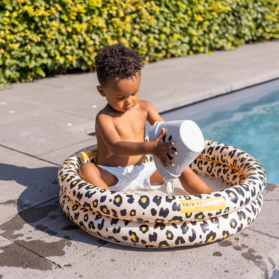 Beige Leopard Printed Baby  Pool Inflatable- 60 cm